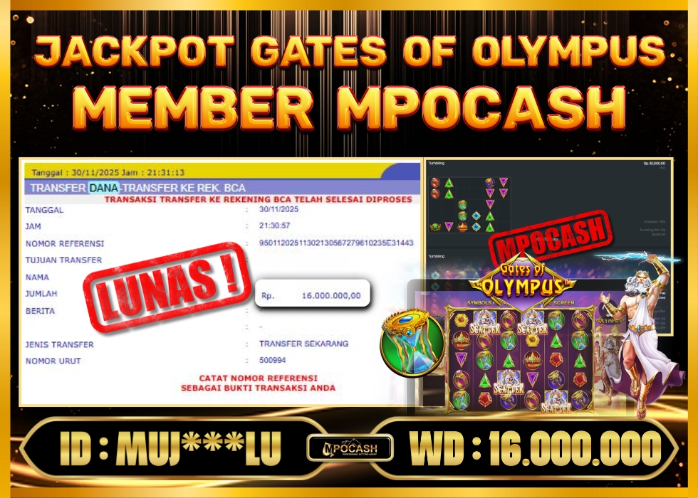 MPOCASH JACKPOT GATES OF OLYMPUS